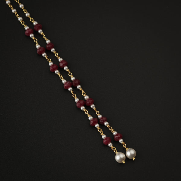 Garnet Mundavali | 92.5 Silver | 22K Gold Plated