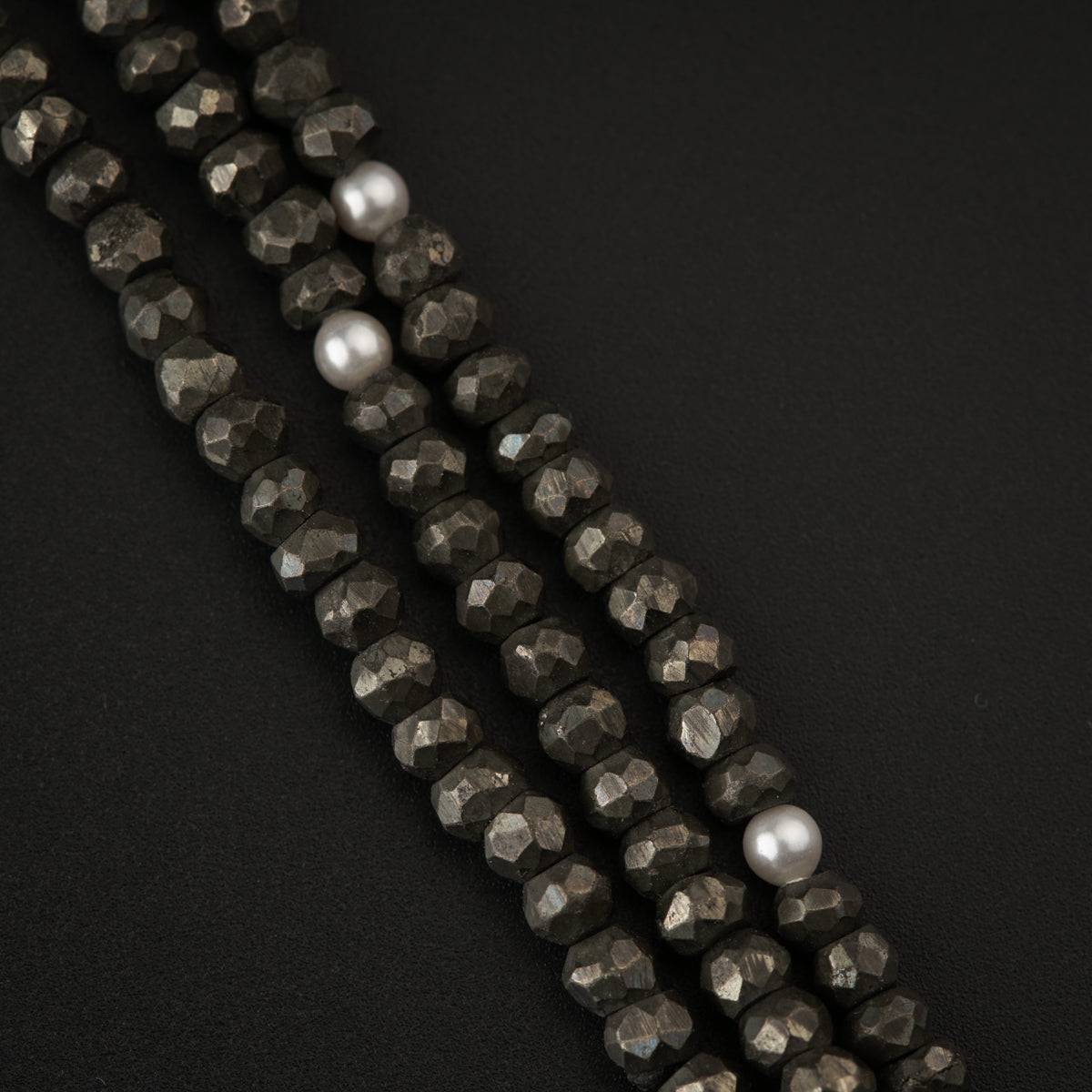 Pyrite Triple Layer Necklace