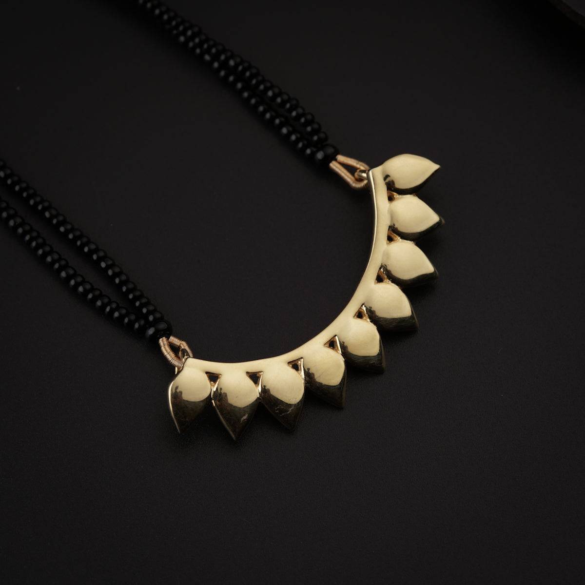 Petal Mangalsutra Gold Plated