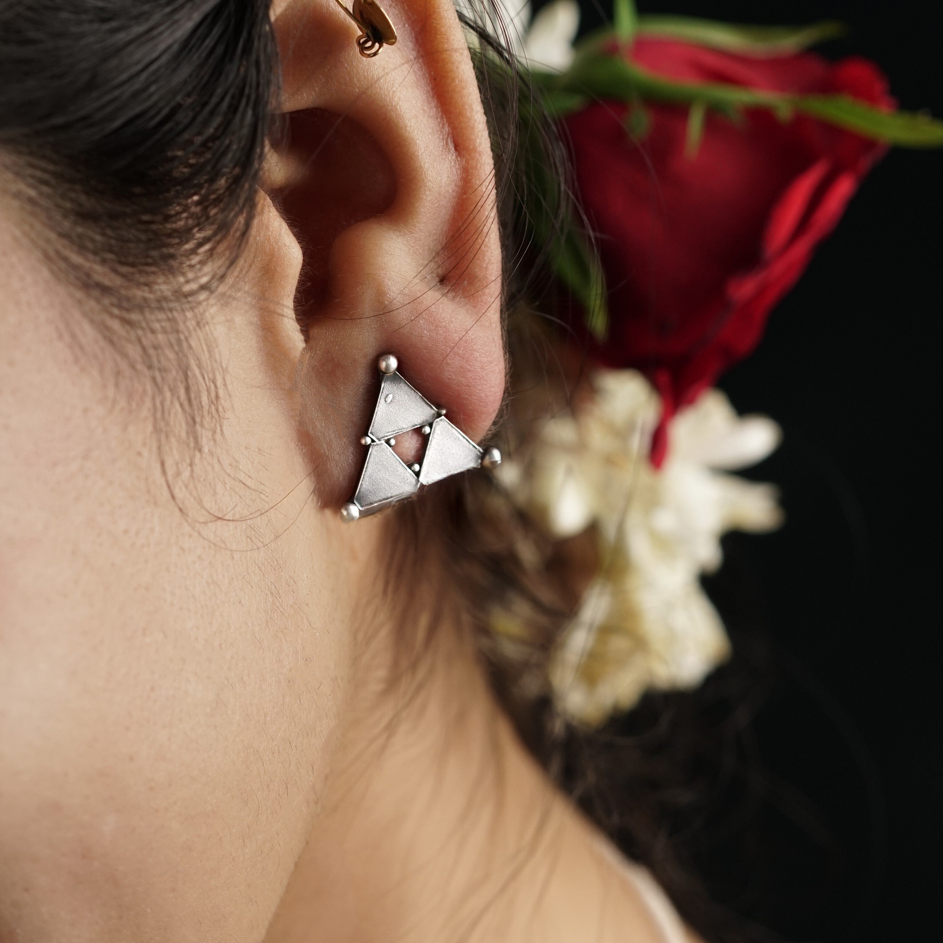 Straight and Slant - Earrings