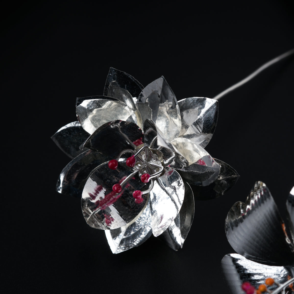 Silver Gift Set : Hibiscus , Lotus & Coin