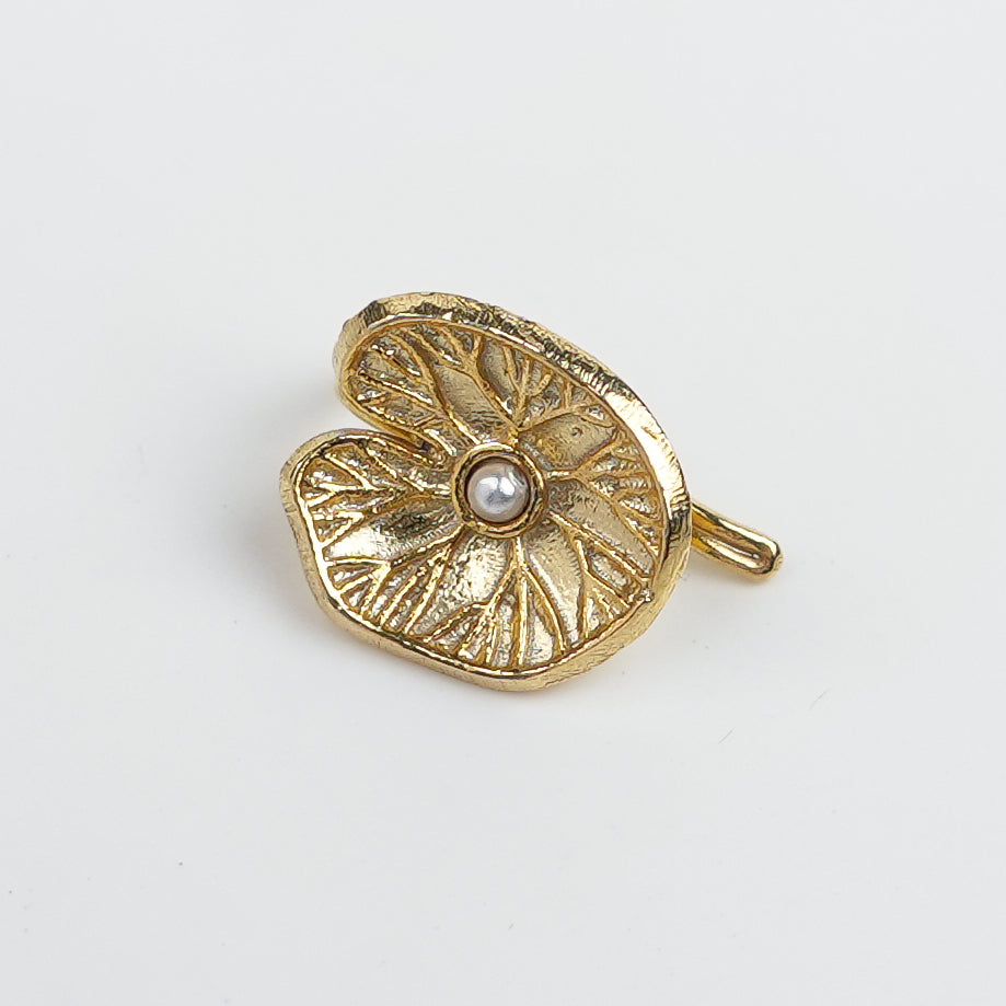 Silver Saroj Parna Earcuff (Single) | 22K Gold-Plated