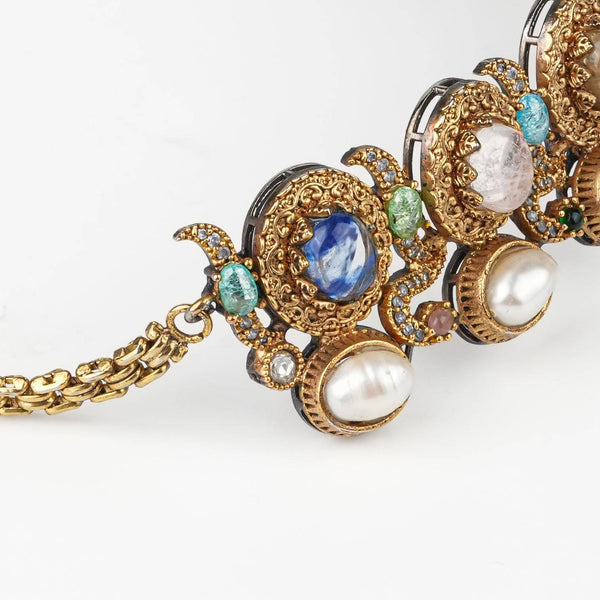 Close-up of 22K Gold Plated Fashion Set showcasing intricate detailing, fine craftsmanship, and rich 22K gold-plated finish
