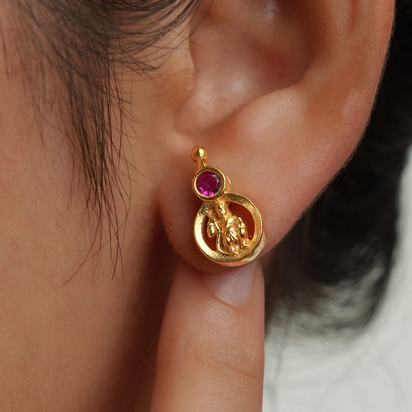 Taali Mangalsutra Earrings | 22K Gold-Plated