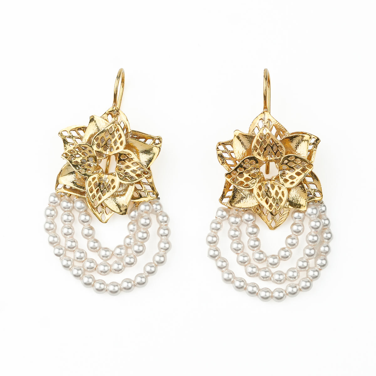 Godavari Earrings | 22K Gold-Plated