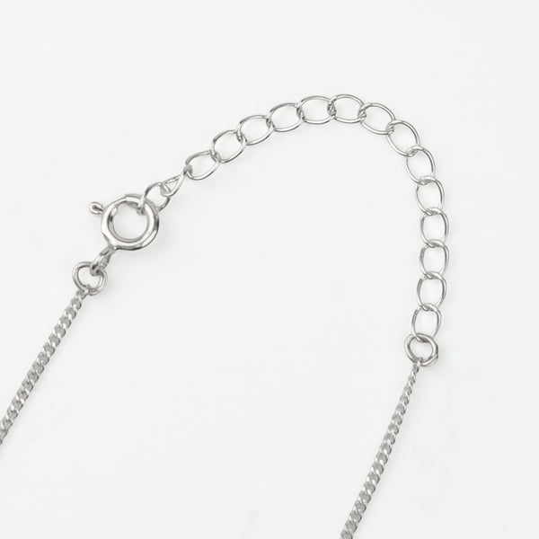 Silver Enamel & CZ Pendant Chain Mangalsutra