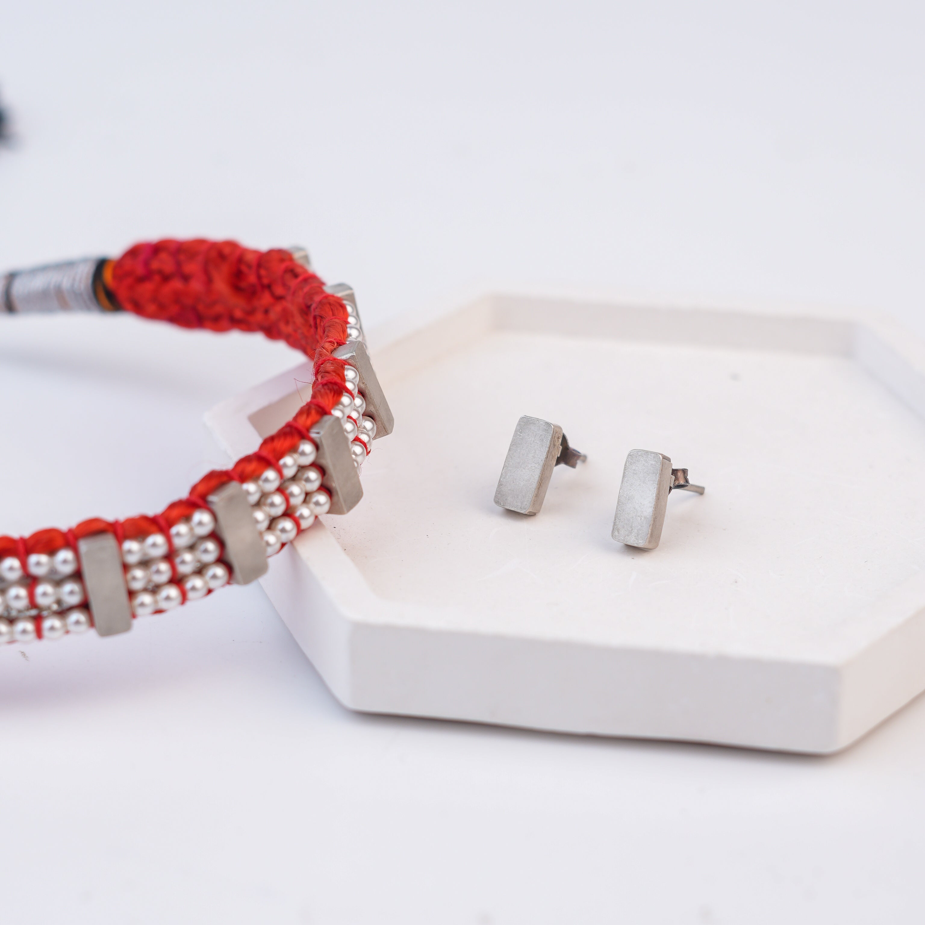 Silver Plain Chinchpeti with Pearls – Small (Made to Order)