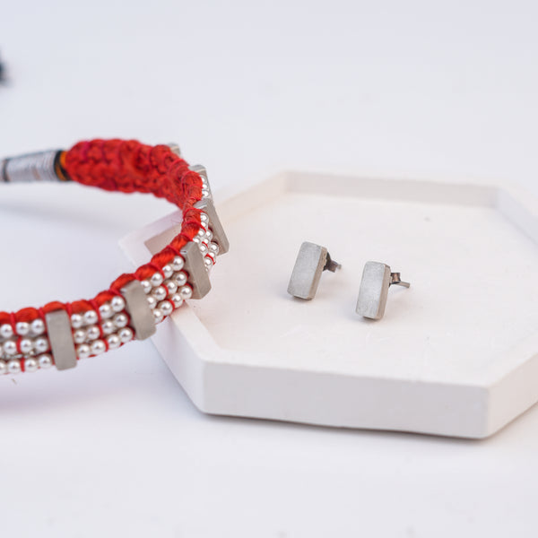 Silver Plain Chinchpeti with Pearls – Small (Made to Order)