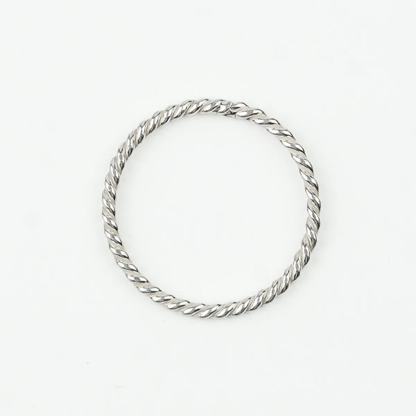 Silver Twisted Essential Ring