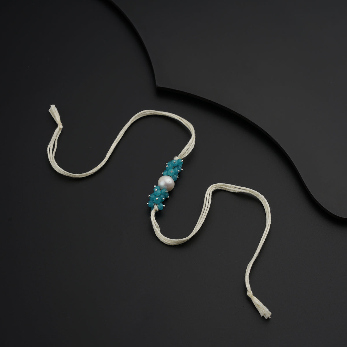 Handmade Jade and Pearl Rakhi