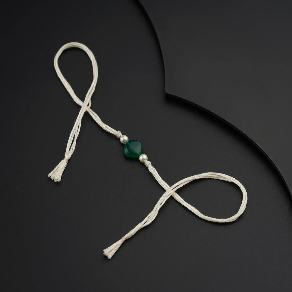 Handmade Green Onyx Rakhi
