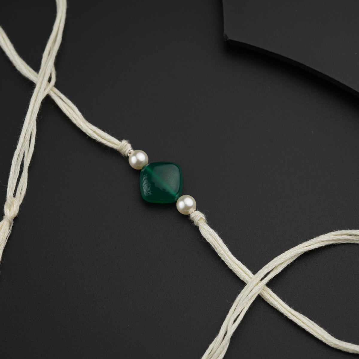Handmade Green Onyx Rakhi