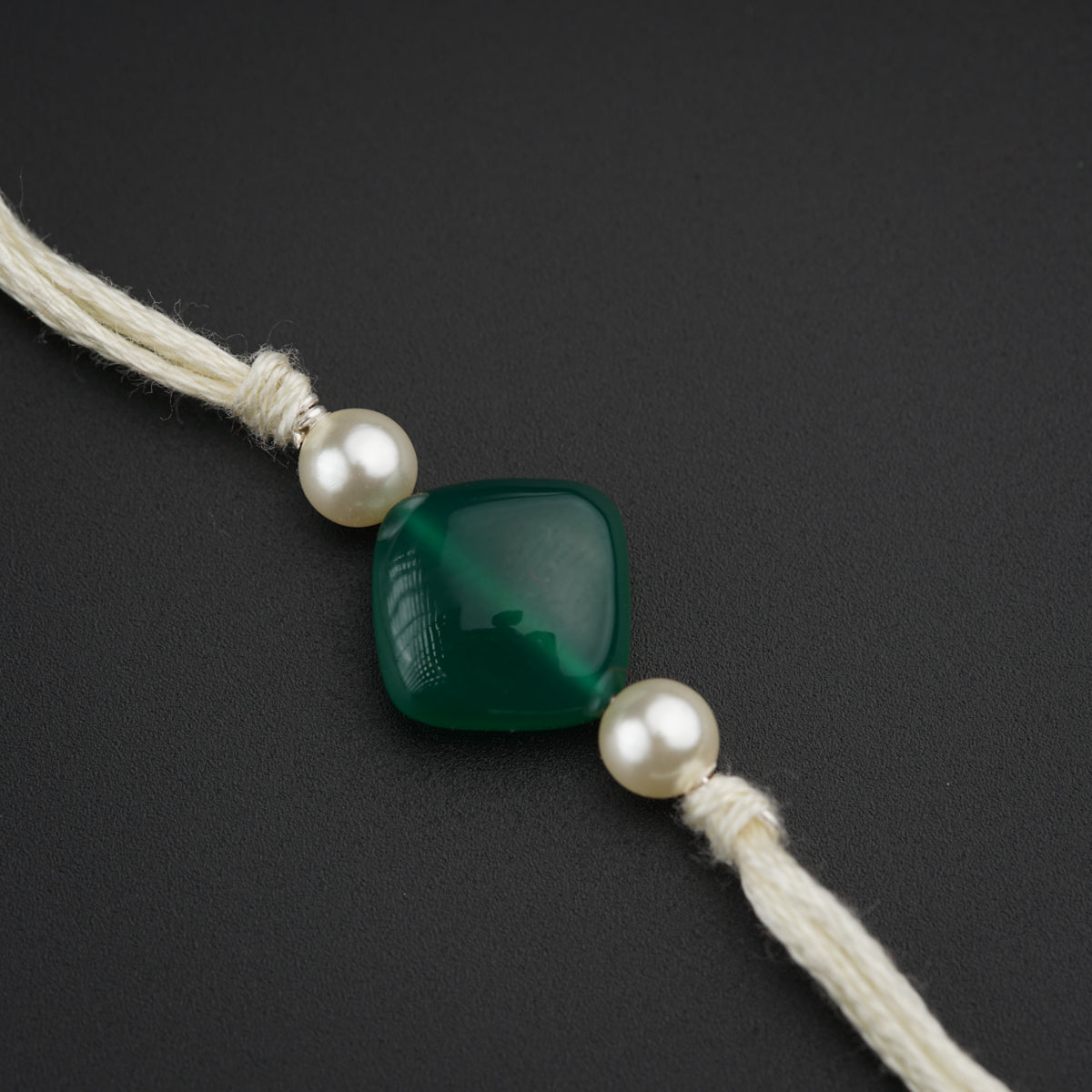 Handmade Green Onyx Rakhi