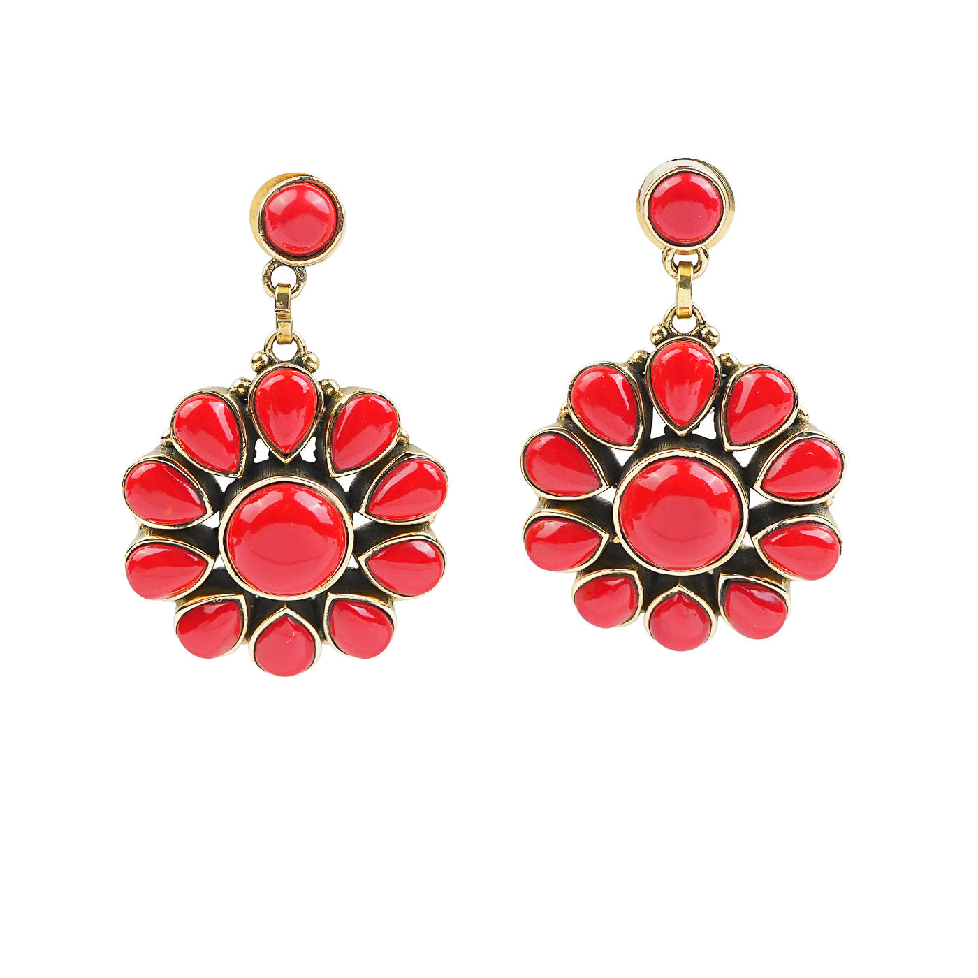 Brass Fashion Pendant & Earrings Set without Chain