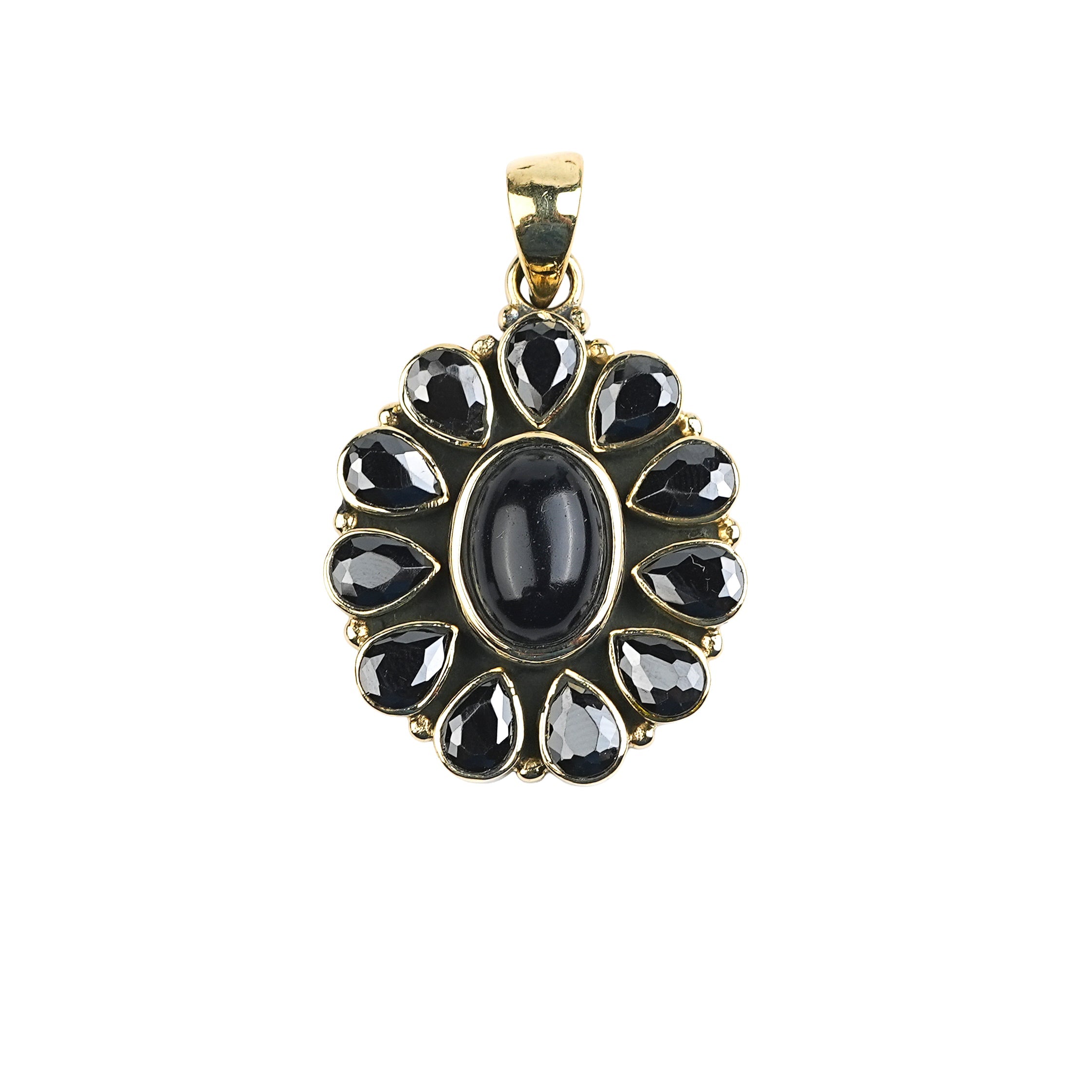 Brass Fashion Pendant & Earrings Set without Chain
