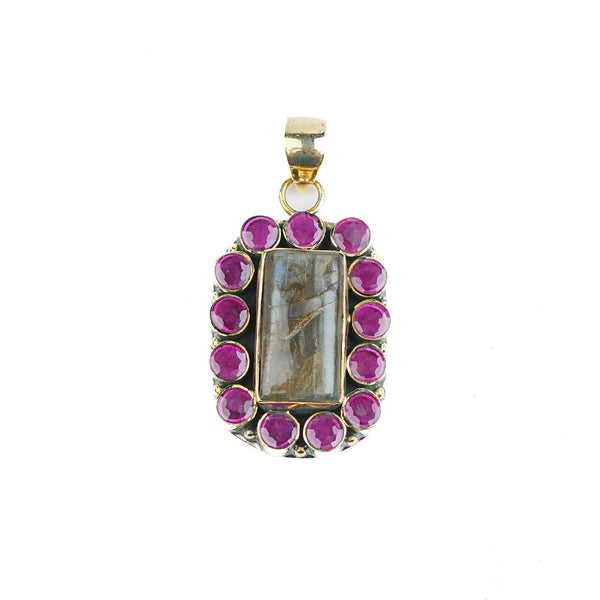 Brass Fashion Pendant & Earrings Set without Chain