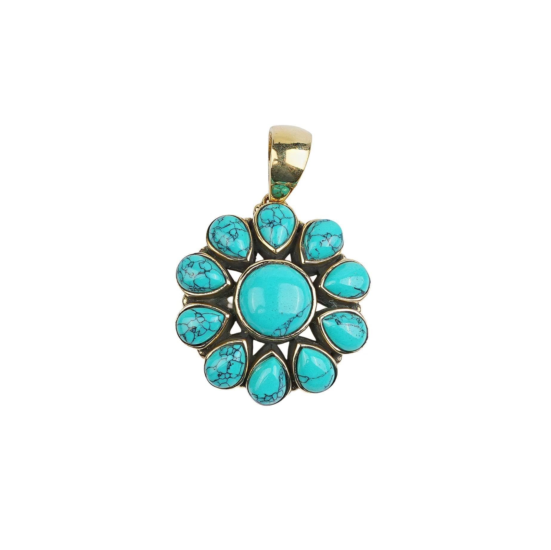 Brass Fashion Pendant & Earrings Set without Chain