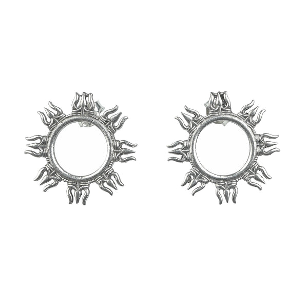 Trishul Earrings – 92.5 Sterling Silver