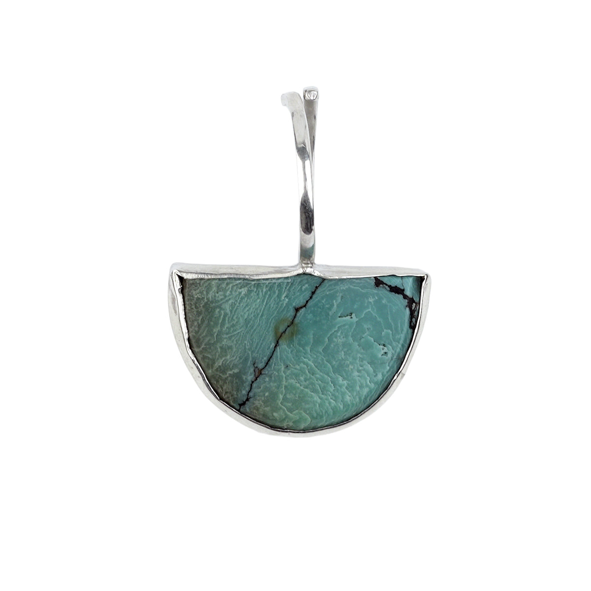 Half Moon Turquoise Geometric Ring