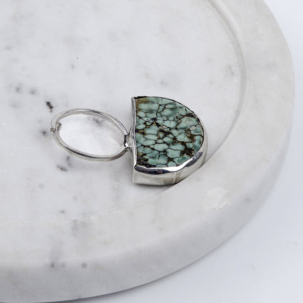 Half Moon Turquoise Geometric Ring