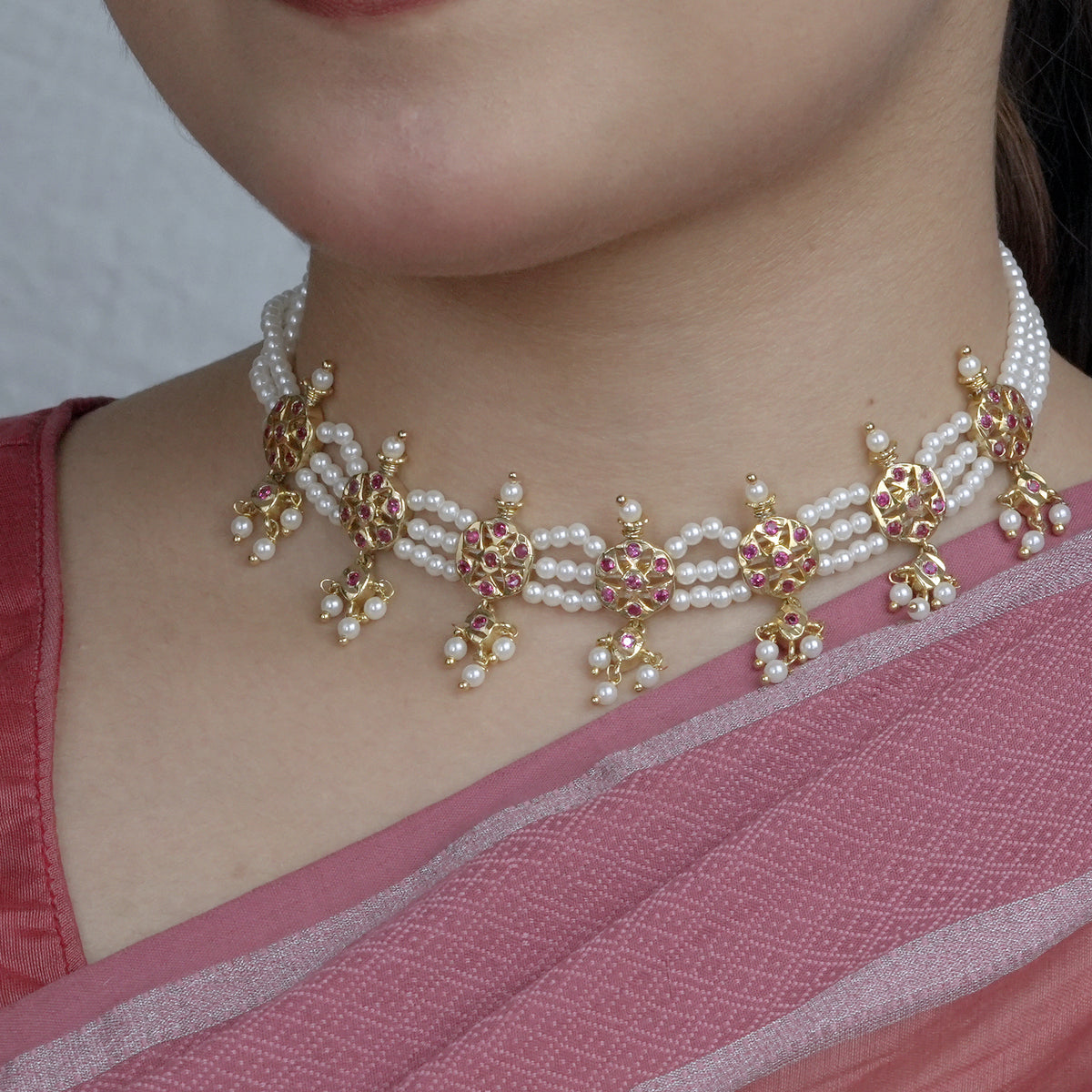 22K Gold Plated Fashion Choker Set