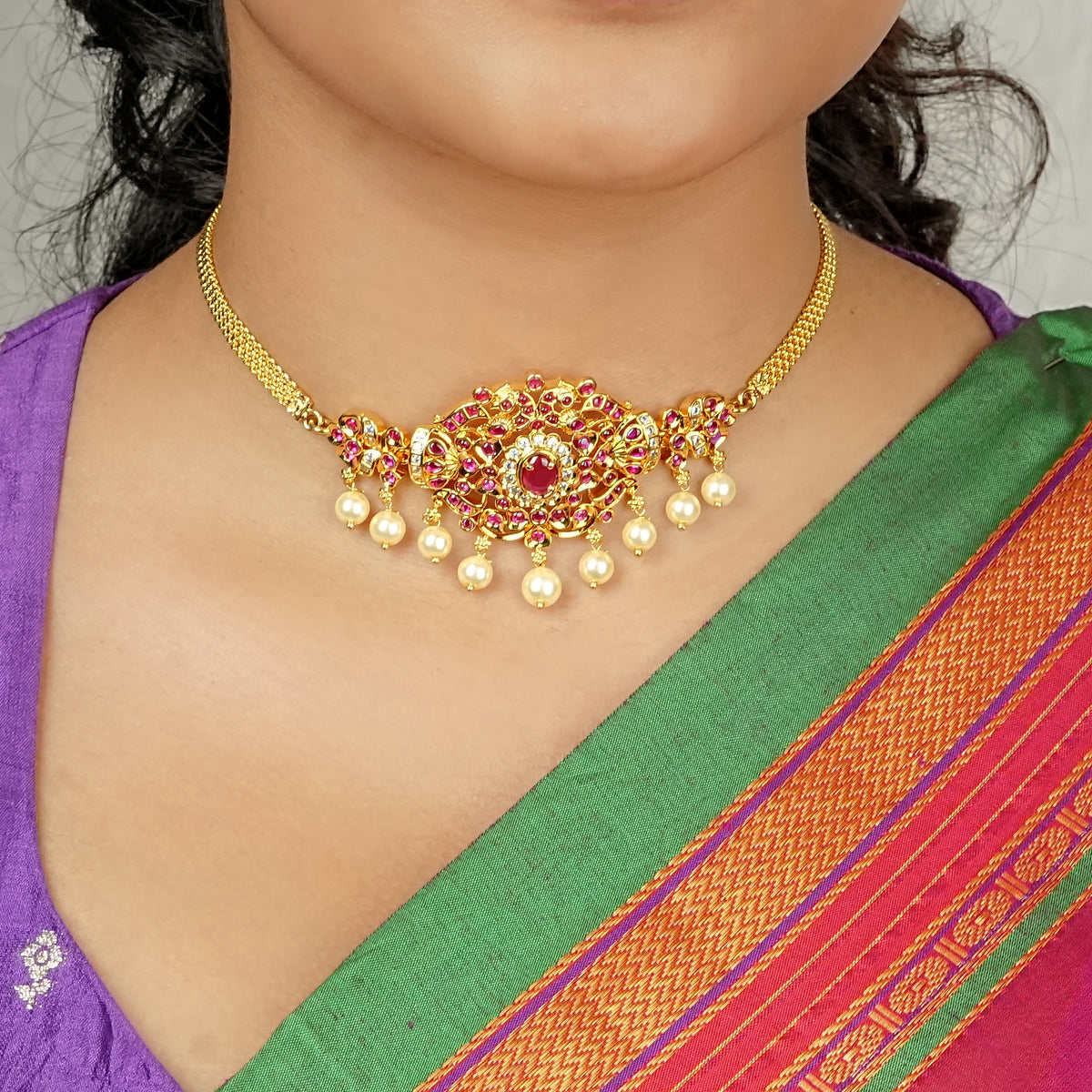22K Gold Plated Fashion Arm Band cum Necklace