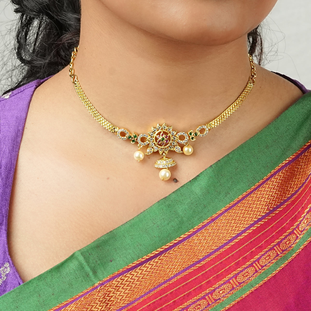 22K Gold Plated Fashion Arm Band cum Necklace
