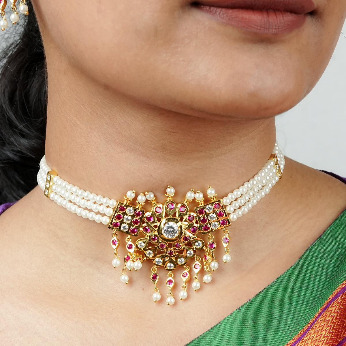 22K Gold Plated Fashion Choker Set