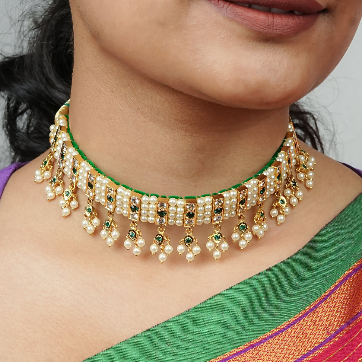 22K Gold Plated Fashion Chinchpeti