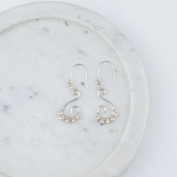 Wire-Wrapped Pearl Earrings (Project Handmade)