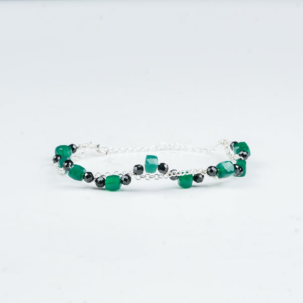 Project Handmade multicolour gemstone bracelet