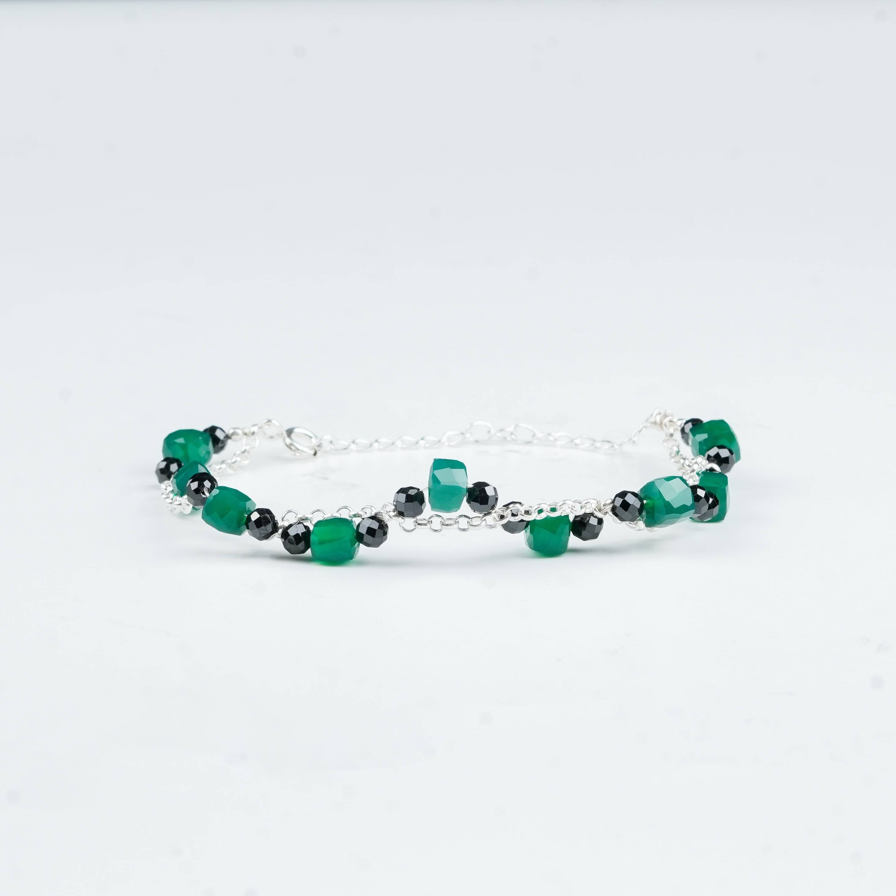 Project Handmade multicolour gemstone bracelet