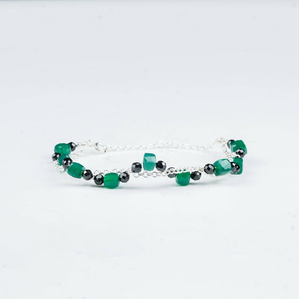 Project Handmade multicolour gemstone bracelet