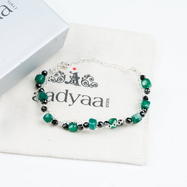 Natural multicolour stone bracelet for women