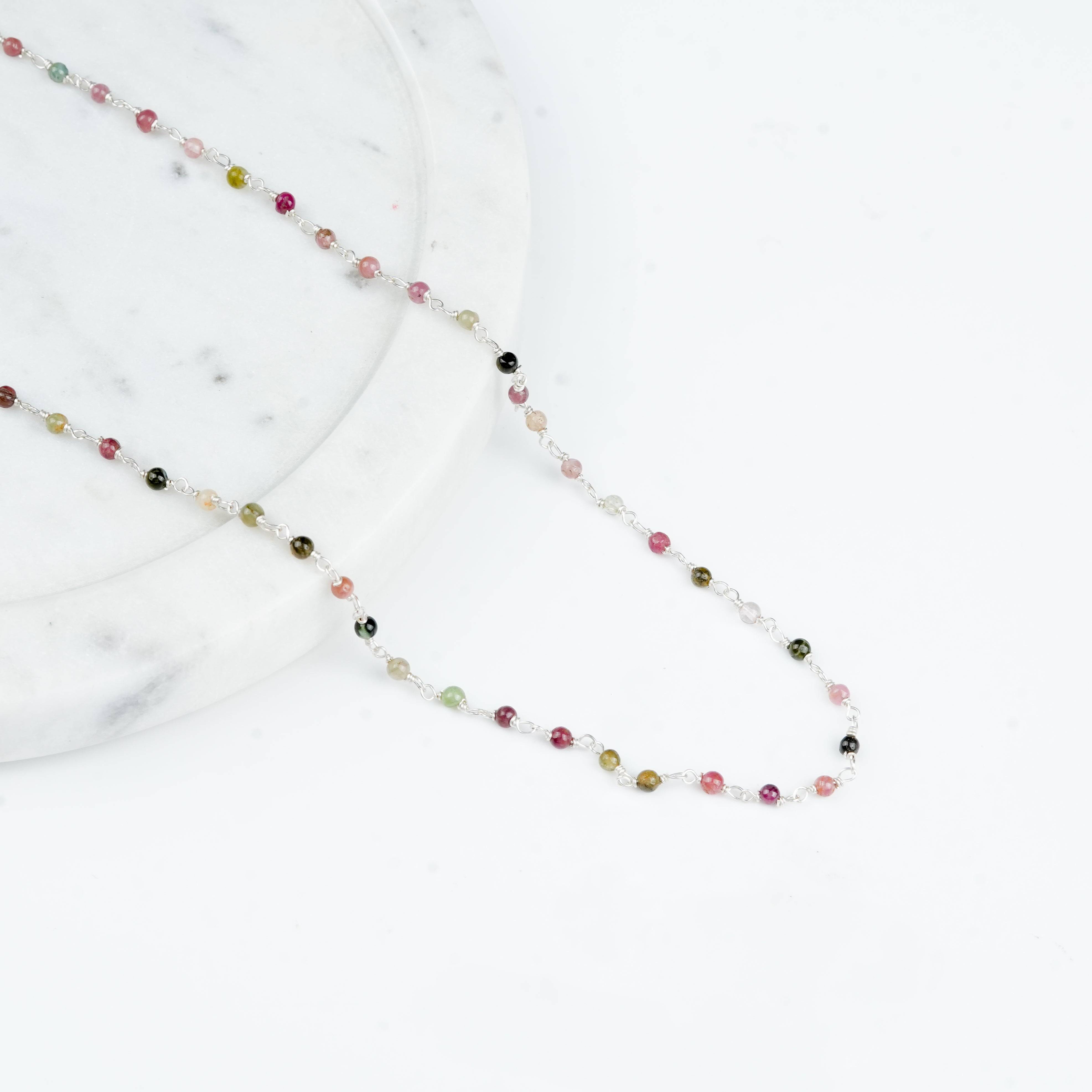 Close-up of Tourmaline Ganthan Necklace craftsmanship