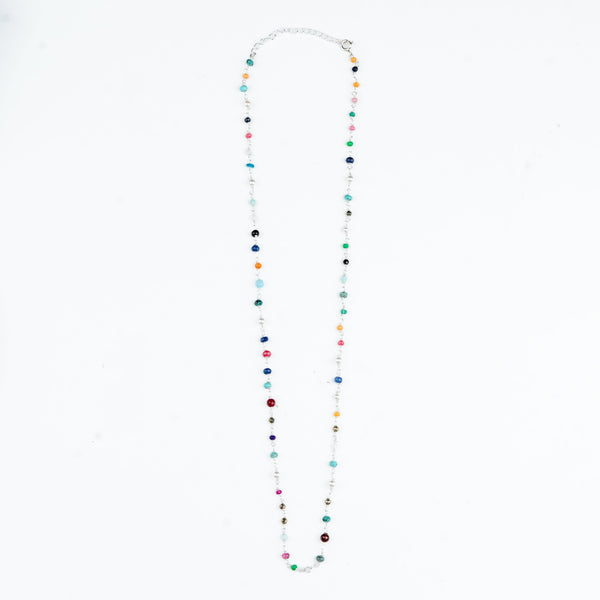 Traditional multicolour stone Ganthan necklace