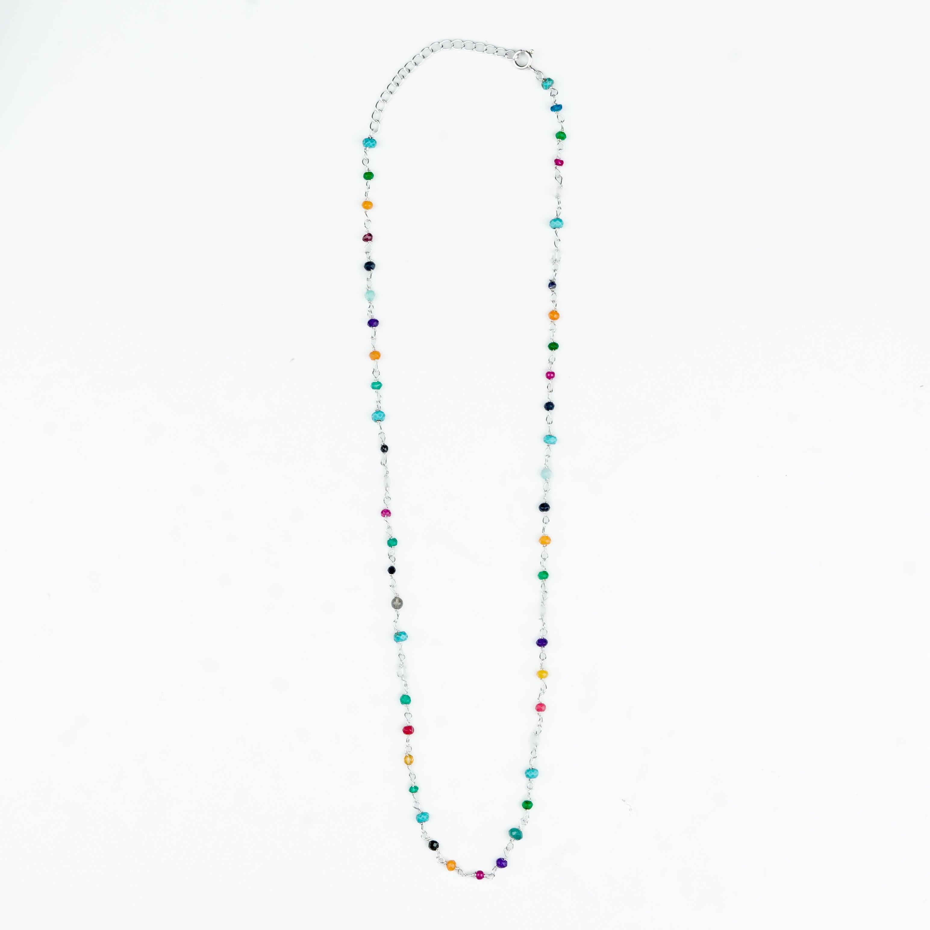 Traditional multicolour stone Ganthan necklace