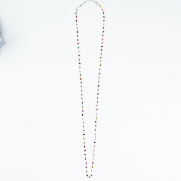 Premium 92.5 sterling silver Tourmaline Ganthan Necklace