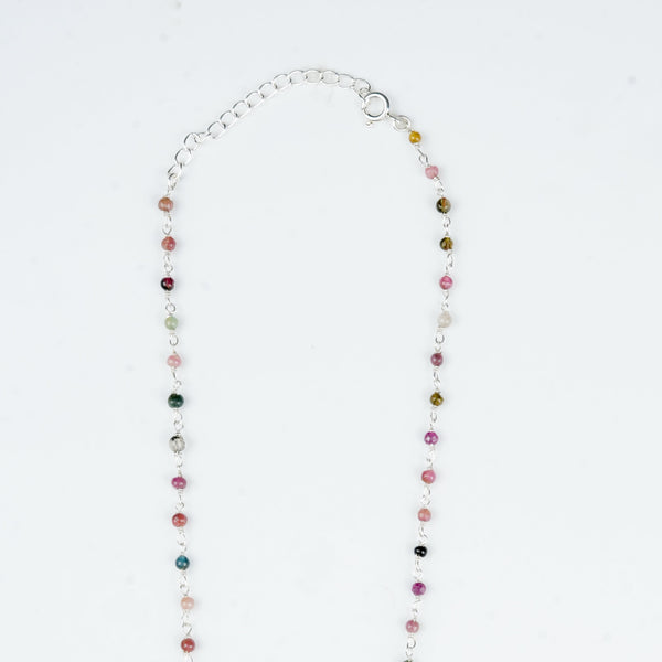 26-inch gemstone Ganthan necklace for festive and traditional wear