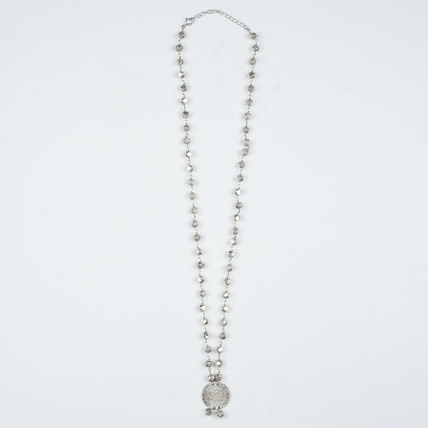 Ashtapailu Necklace with Hammered Coin Pendant
