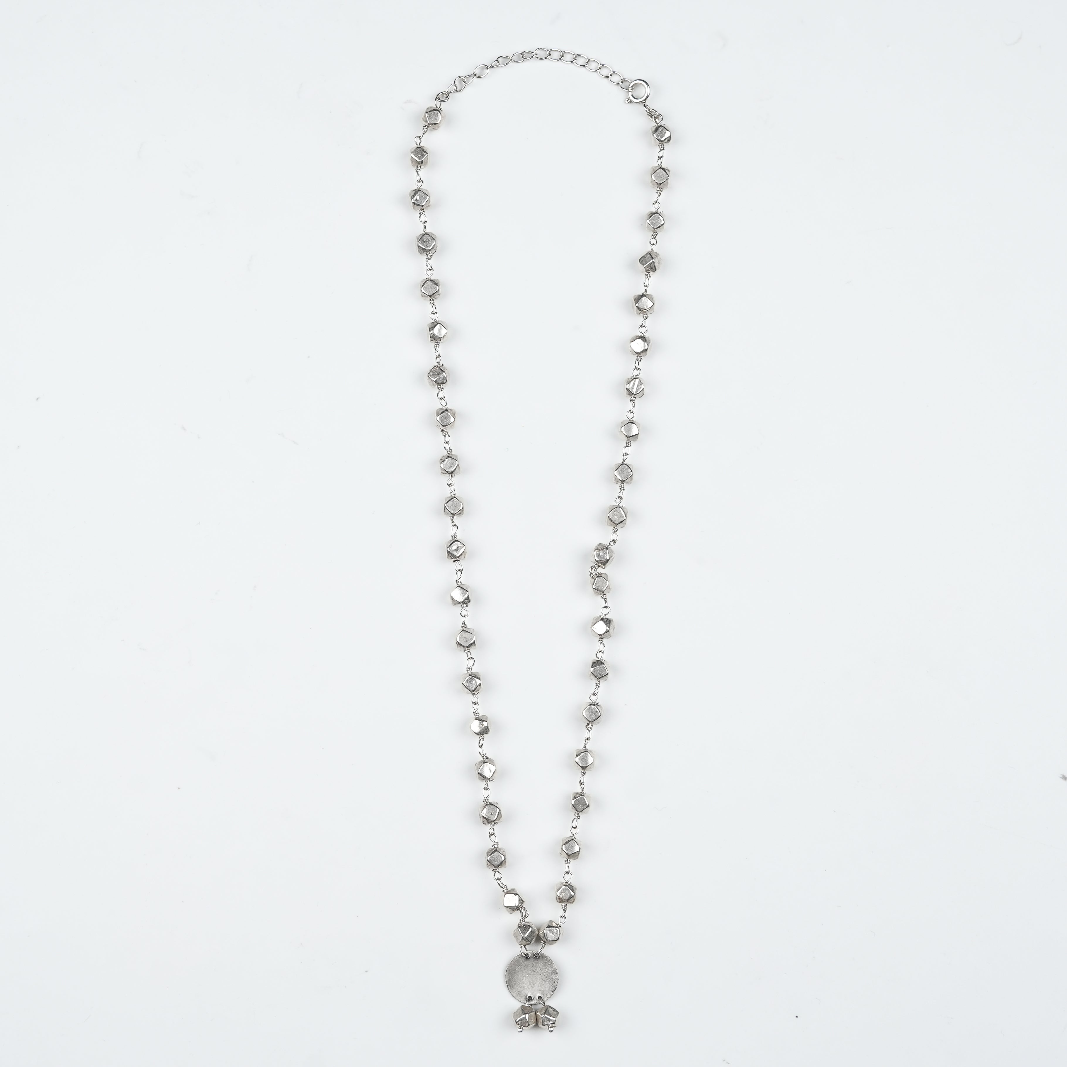 Ashtapailu Necklace with Plain Coin Pendant (Small)