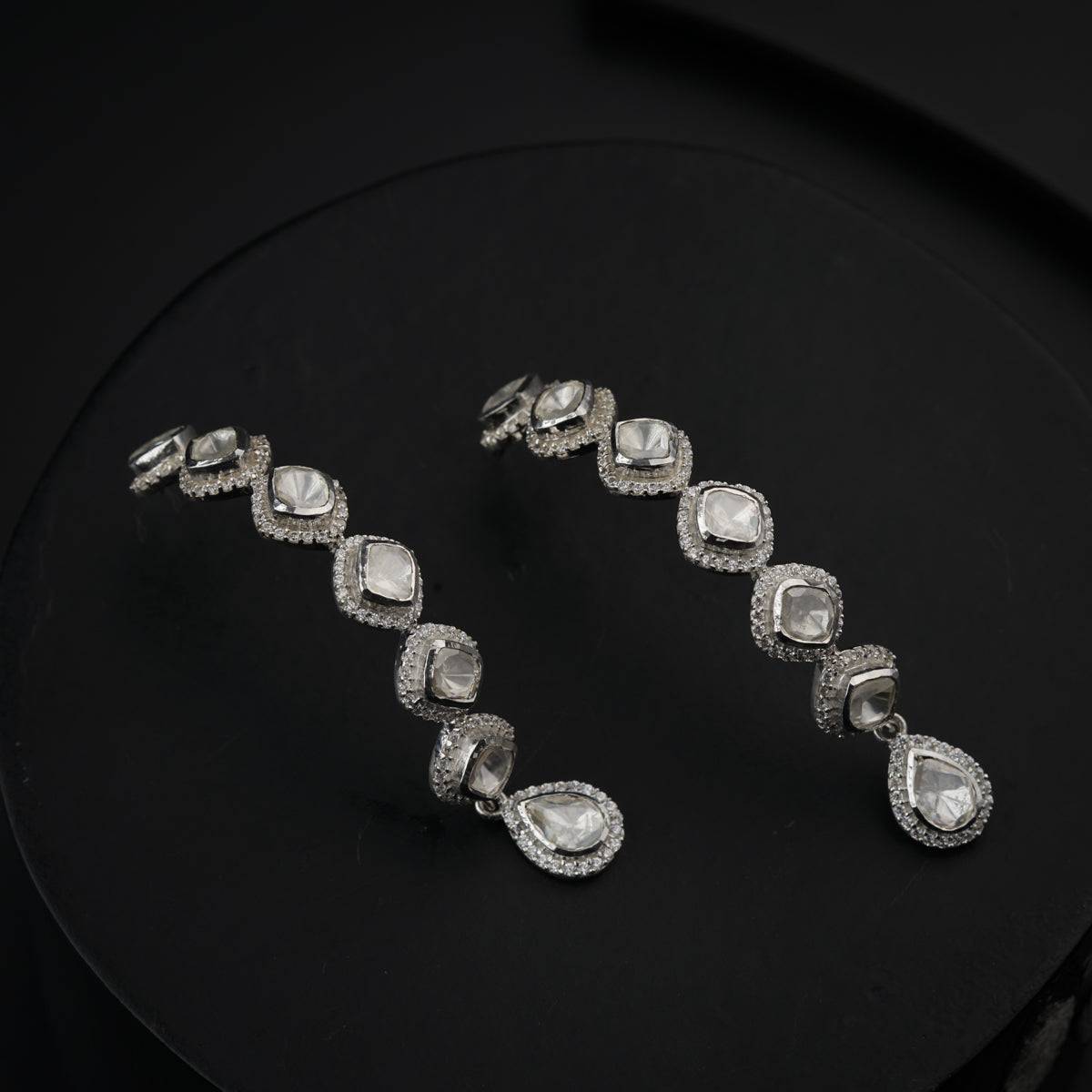Hooplike Polki Earring (Moissanite)