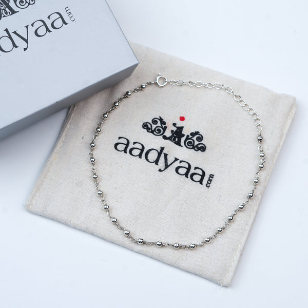 Silver Sarmanee Ganthan Anklet