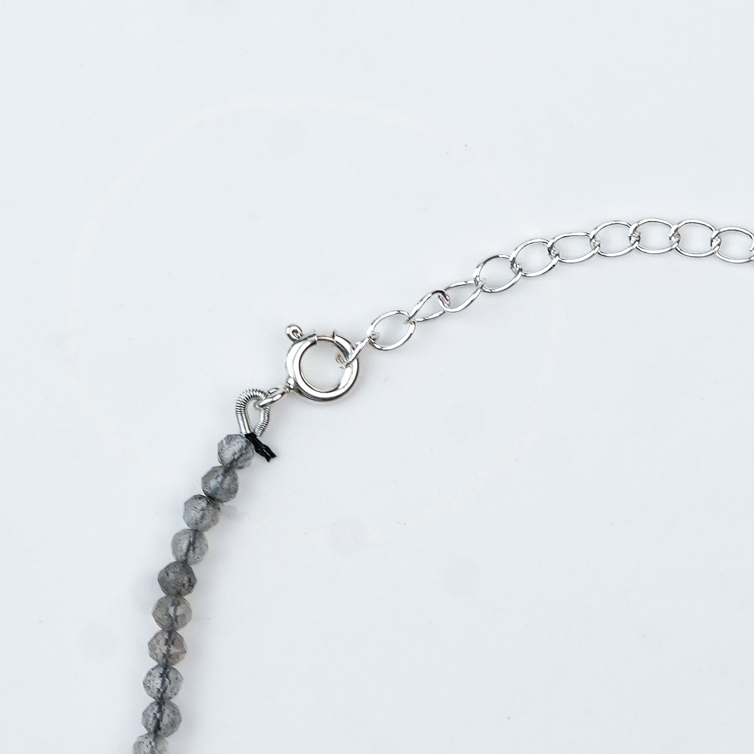 Labradorite Silver Anklet (Project Handmade)