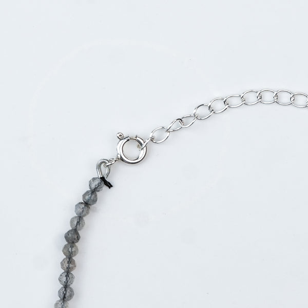 Labradorite Silver Anklet (Project Handmade)