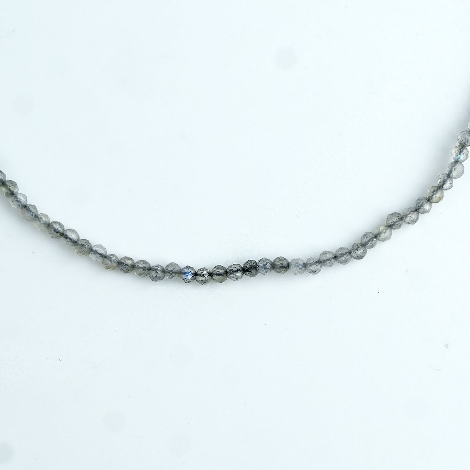 Labradorite Silver Anklet (Project Handmade)