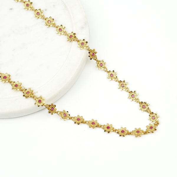 22K Gold Plated Fashion Bakul Haar – Single Layer