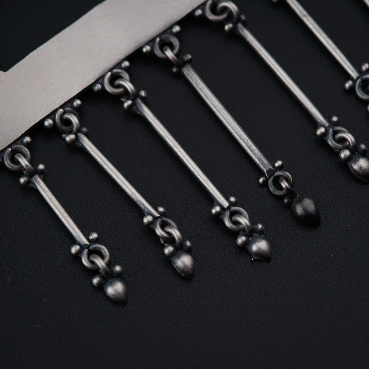 a close up of a knife on a table