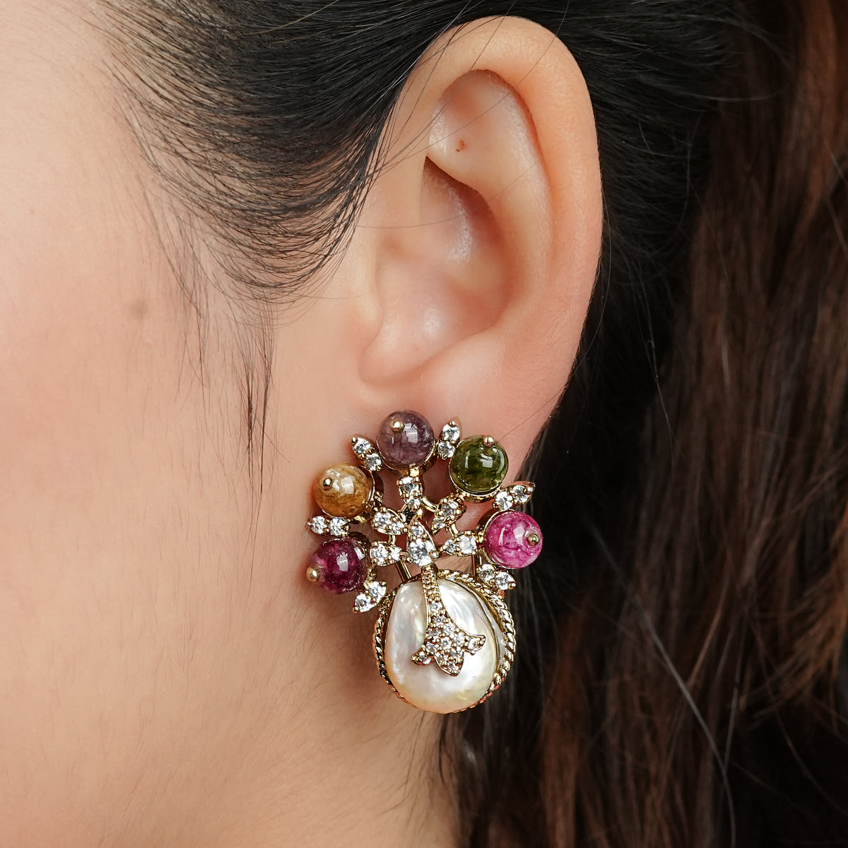 Brass Fashion Earrings