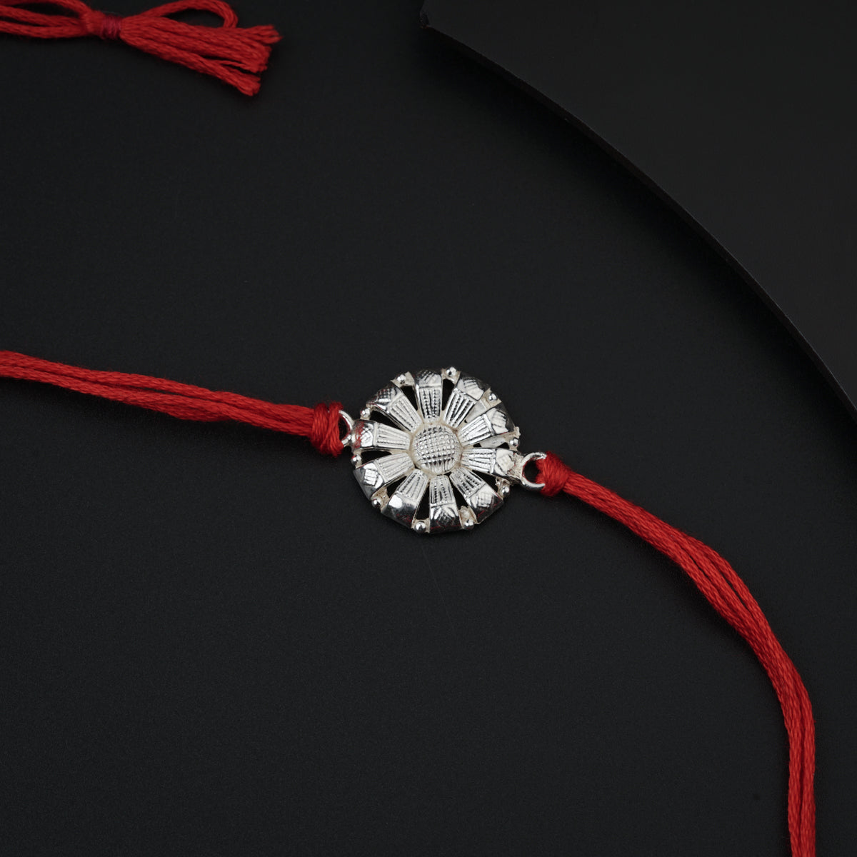 Silver Flower Rakhi